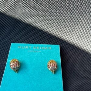 Kurt Geiger Gold Stud Earrings